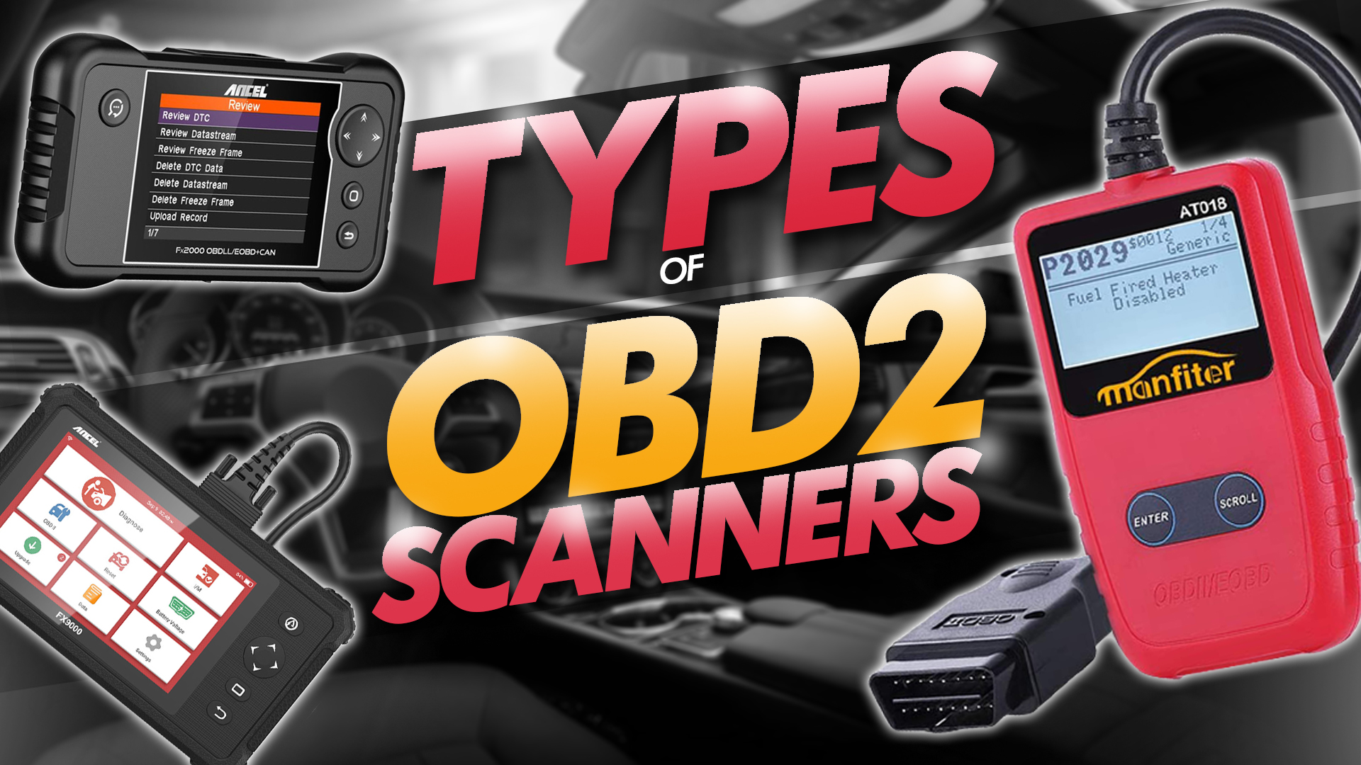 types of obd2 scanners