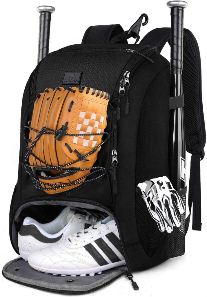 Matein Baseball Backpack Softball Bat Bag With Shoes Compartment